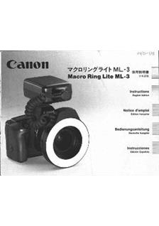 Canon Macro Lite manual. Camera Instructions.